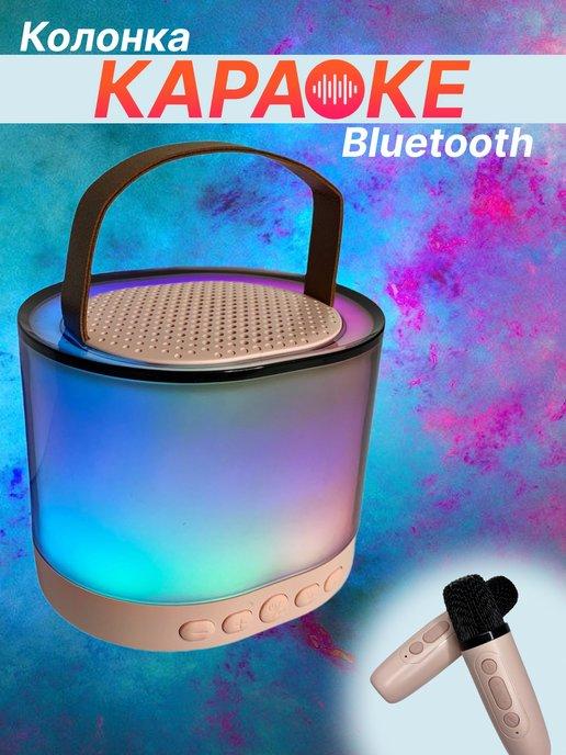 Караоке колонка с двумя микрофонами Bluetooth