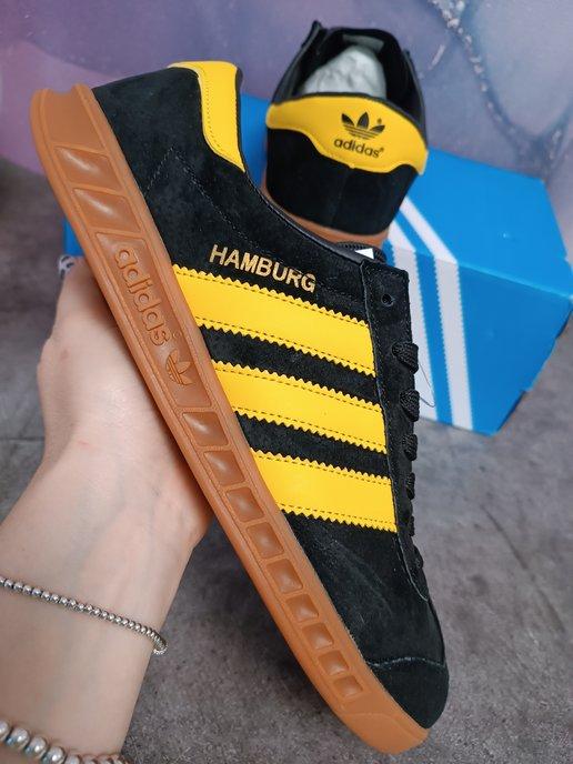 Кроссовки кеды из натуральной замши Adidas Hamburg