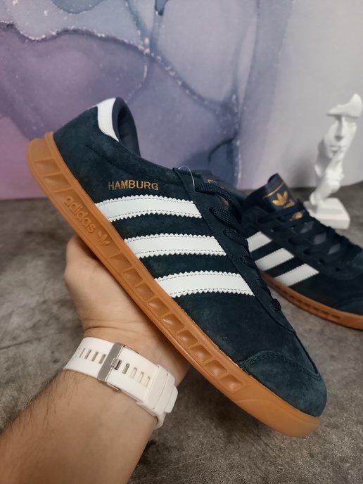 Кроссовки кеды из натуральной замши Adidas Hamburg