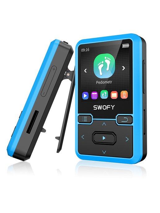 MP3-плеер с Bluetooth 5.0 и портативным зажимом 32 Гб, синий