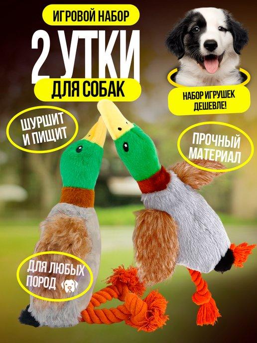 Утка игрушка для собак, набор 2 шт