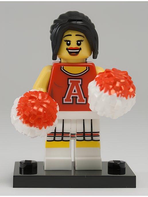 Минифигурка LEGO 8833 Red Cheerleader col08-13