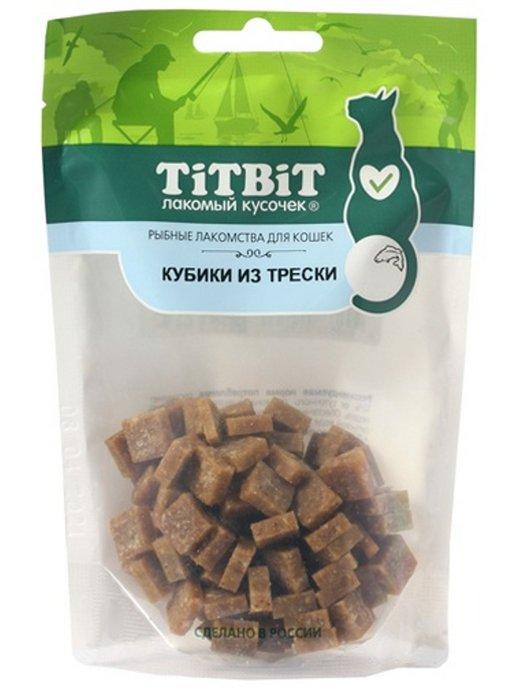 Рыбные лакомства для кошек Кубики из трески 60г