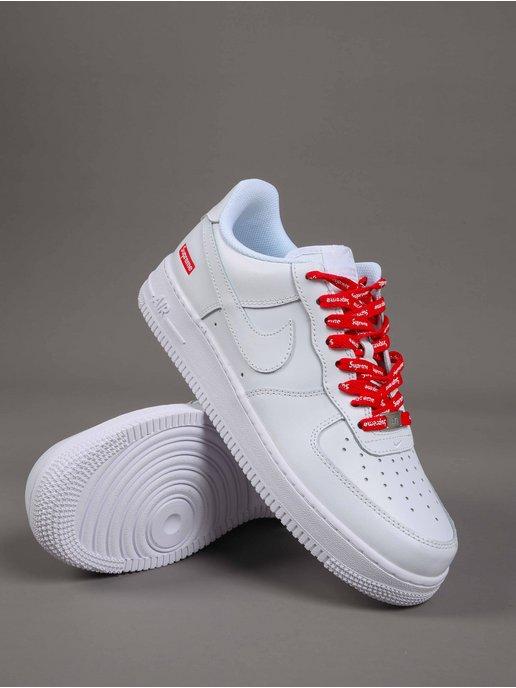 Кроссовки мужские A280 AIR FORCE 1 LOW SUPREME WHITE