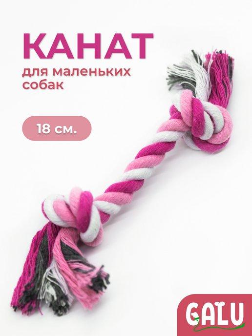 Galu | Розовый канатик для маленьких собак