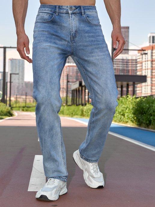 AMENALAV | Джинсы мужские прямые классические летние брюки светлые