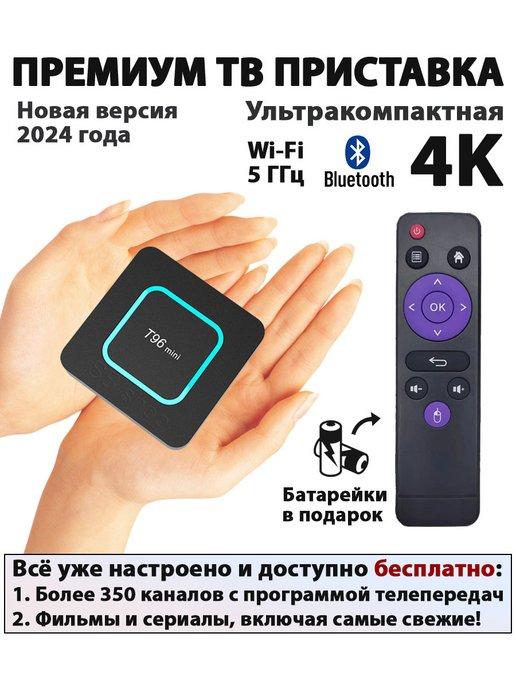 Приставка для телевизора андроид smart tv box T96mini