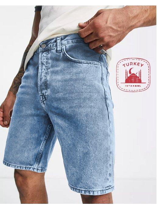Шорты джинсовые летние до колена