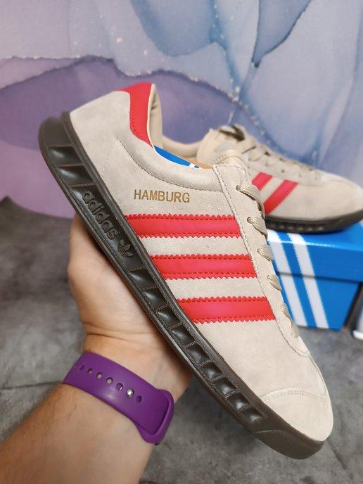 Кроссовки кеды из натуральной замши Adidas Hamburg