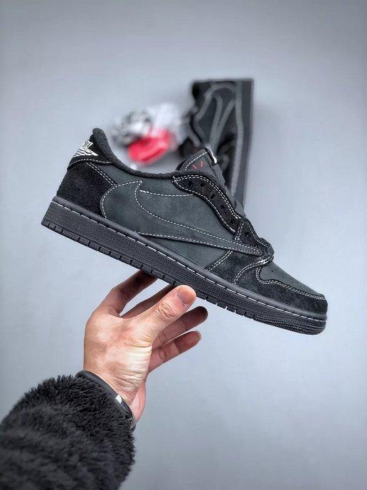 Кроссовки Air Jordan 1 Low OG Travis Scott Black Phantom