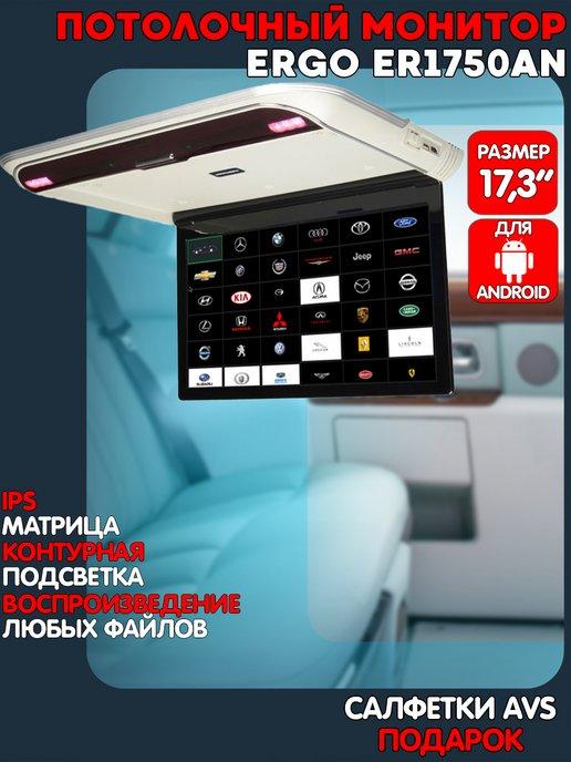 Потолочный монитор 17,3" ER1750AN на ANDROID (серый)