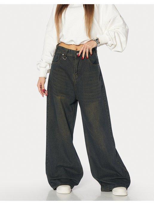 Джинсы багги широкие трубы Y2K baggy jeans