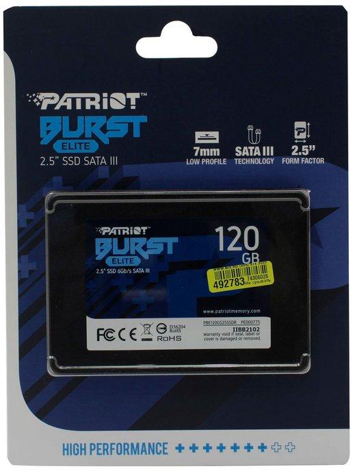 Накопитель SSD Burst Elite 120 Гб SATA III PBE120GS25SSDR