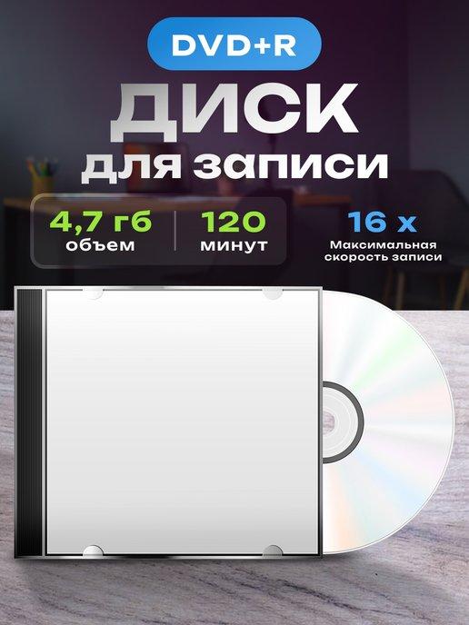 Диски для записи DVD+R 4,7 GB 16x