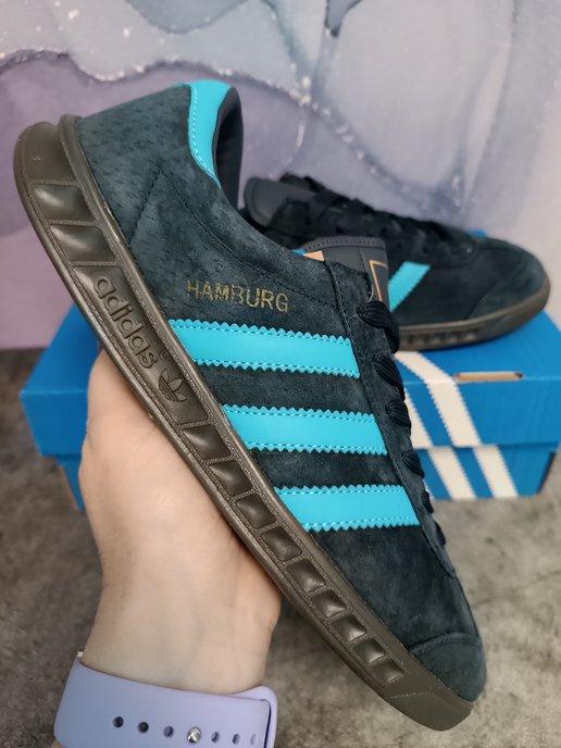 Кроссовки кеды из натуральной замши Adidas Hamburg