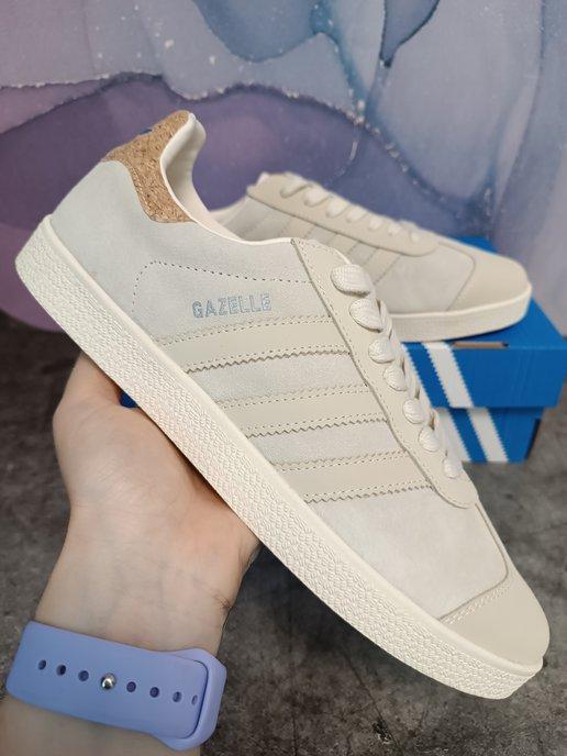 Летние кроссовки кеды из натуральной замши Adidas Gazelle