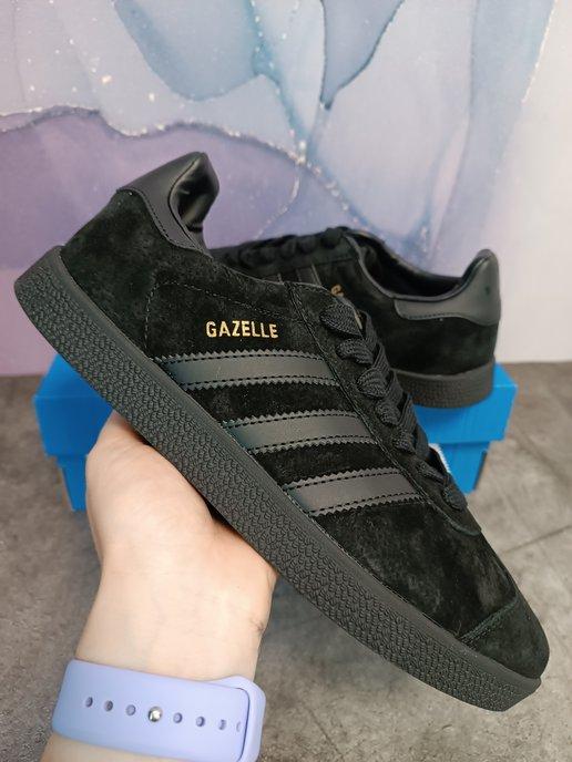 Летние кроссовки кеды из натуральной замши Adidas Gazelle