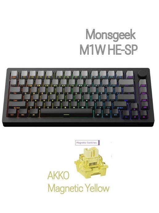 Клавиатура M1W HE-SP Black RGB Hot Swap Magnetic Yellow, OEM