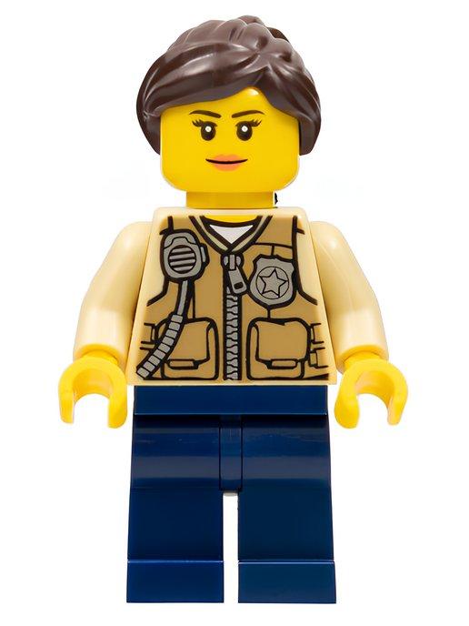 Минифигурка Lego Swamp Police - Officer Female, Vest cty0548