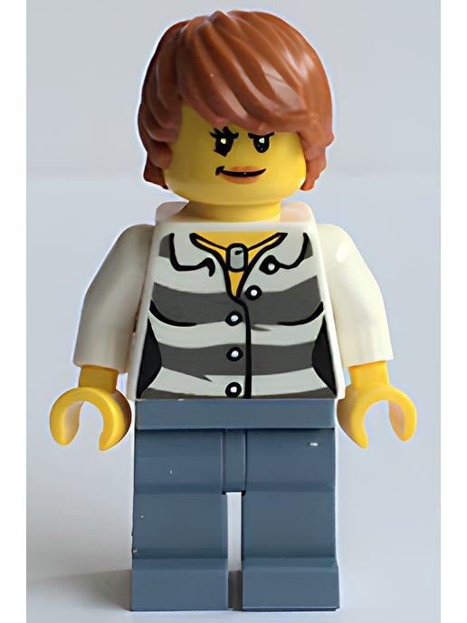 Минифигурка Lego Swamp Police - Crook Female with Dark Or