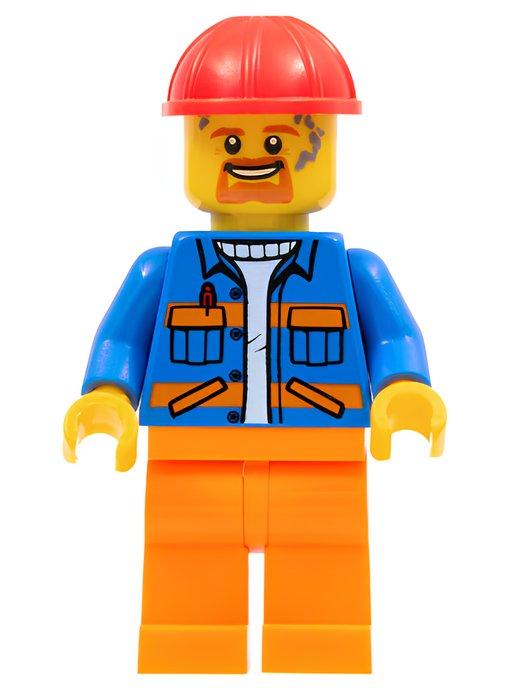 Минифигурка Lego Blue Jacket with Diagonal Lower Pockets