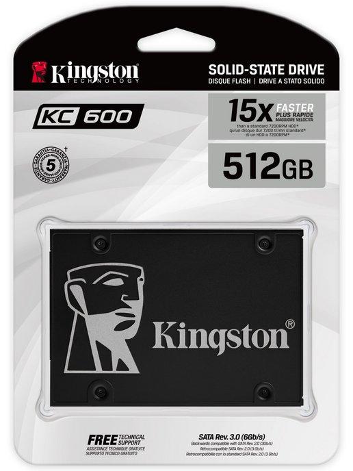 Накопитель SSD 2.5" внутренний диск 512 GB KC600