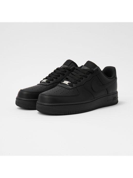 Кроссовки Air Force 1 форсы спортивные черные