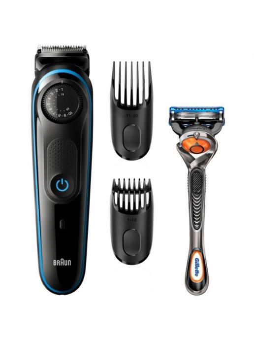 Триммер для бороды BT3240 с 2 гребнями и бритвой Gillette