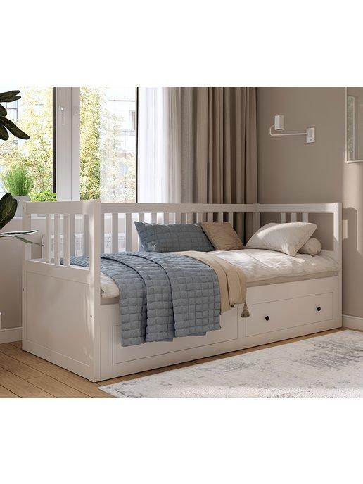 Кровать-кушетка с хранилищем, КЫМОР (HEMNES), 80х200 см