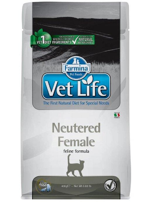 Vet Life Neutered Female корм для кошек сухой, 400г