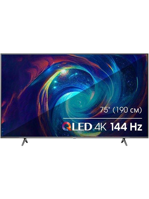 Телевизор QLED 75" 75E7KQ PRO темно-серый 4K Ultra H