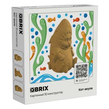QBRIX | Конструктор QBRIX 3D картонный Кот-акула 20044