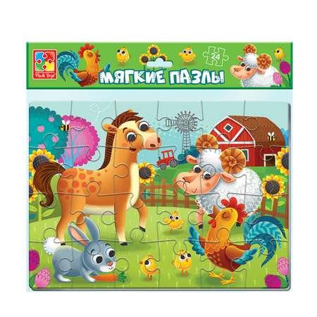 Пазл Vladi Toys мягкий Ферма 24 элемента