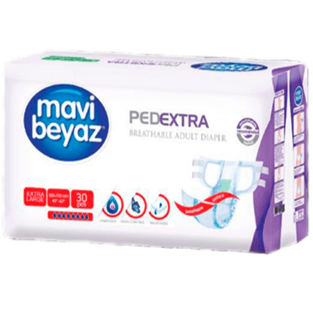 mavi beyaz | Подгузники mavi beyaz для взрослых XL 120-170 см 30 шт