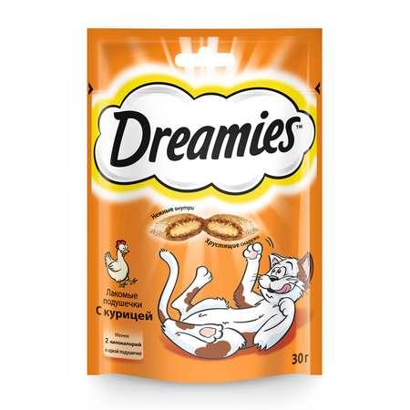 Dreamies | Лакомство для кошек Dreamies подушечки c курицей 30г