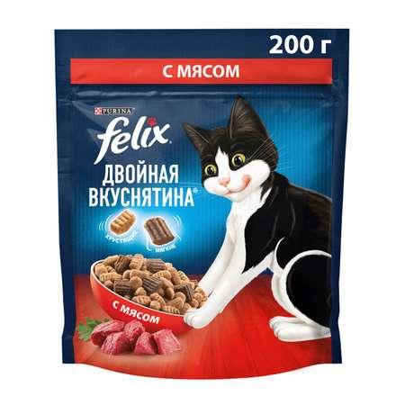 Корм для кошек Felix Двойная вкуснятина с мясом 200г