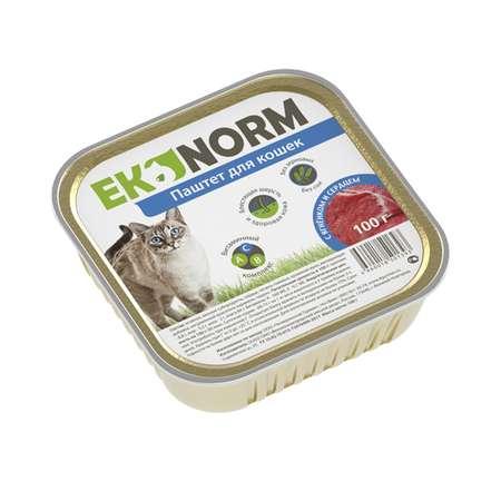 EKONORM | Корм для кошек EKONORM 100г паштет с ягненком и сердцем