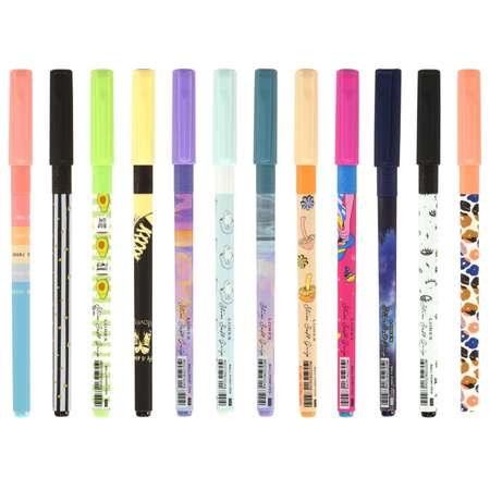 Ручка шариковая Lorex Stationery Most savage ones Mix Slim Soft Grip синий 0.5 мм в ассортименте LXOPSSG-MSOMIX