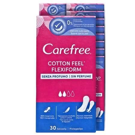 Carefree | Прокладки гигиенические Carefree ежедневные 30 шт х 10 упаковок Feel Flexiform