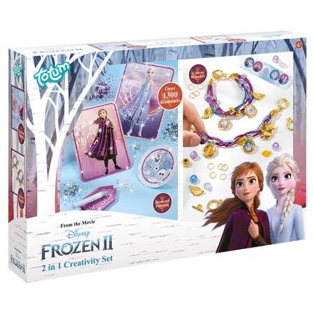 TOTUM | Набор для творчества TOTUM Frozen 2 2в1 Браслеты и алмазная мозаика 682085