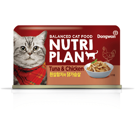 Корм для кошек Nutri Plan тунец с куриной грудкой в собственном соку 160г