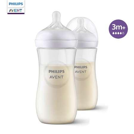 Philips Avent | Бутылочка для кормления Philips Avent Natural Response 330мл с 3месяцев 2шт SCY906/02