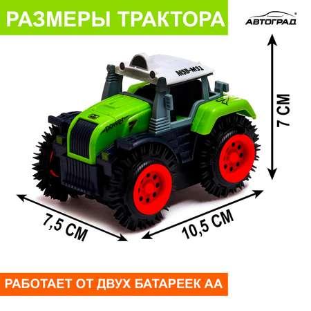 Трактор-перёвертыш Автоград «Хозяин фермы» работает от батареек цвет зелёный