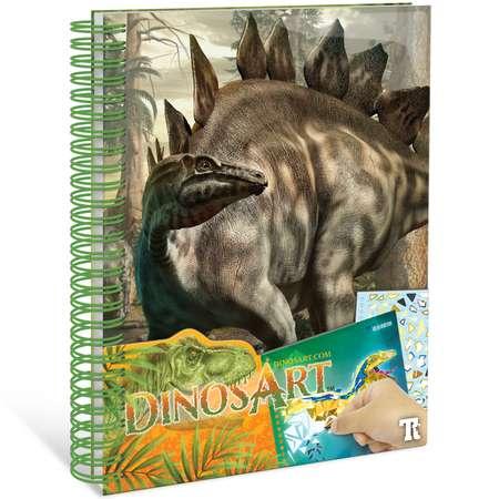 Набор аппликаций DinosArt наклейками по номерам