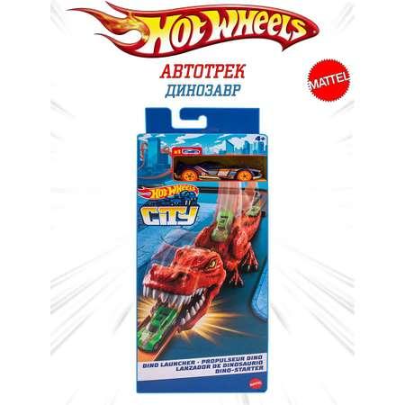 Игровой набор Mattel Hot Wheels Сити Заклятый враг Динозавр