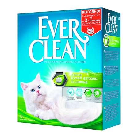 EVER CLEAN | Наполнитель для кошек EVER CLEAN Extra Strong Clumping Scented с ароматизатором комкующийся 10л