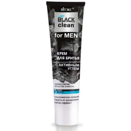 Пена для бритья ВИТЭКС крем Black Clean For Men с активным углем 100 мл