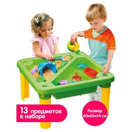 Стол для игр с песком и водой Hualian Toys Водные обитатели 600х600х435 мм