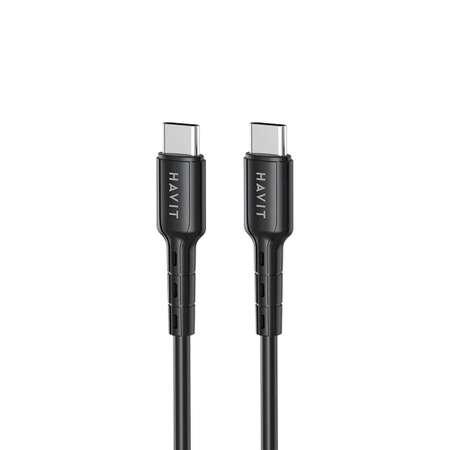 Кабель USB Type-C HAVIT c быстрой зарядкой 1 м CB6235 BK