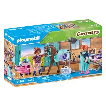 Конструктор Playmobil ветеринар для лошадей